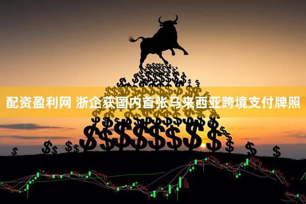 配资盈利网 浙企获国内首张马来西亚跨境支付牌照